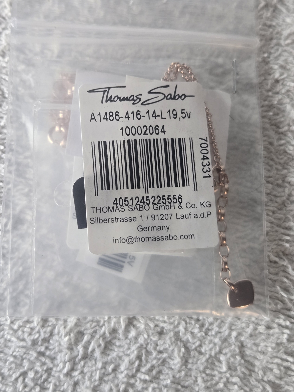 Thomas Sabo Infinity Heart Bracelet - Rose Gold Tone Sterling Silver - Picture 5 of 6